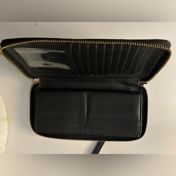 Michael Kors Black Pebbled Leather Wallet - Picture 4 of 6